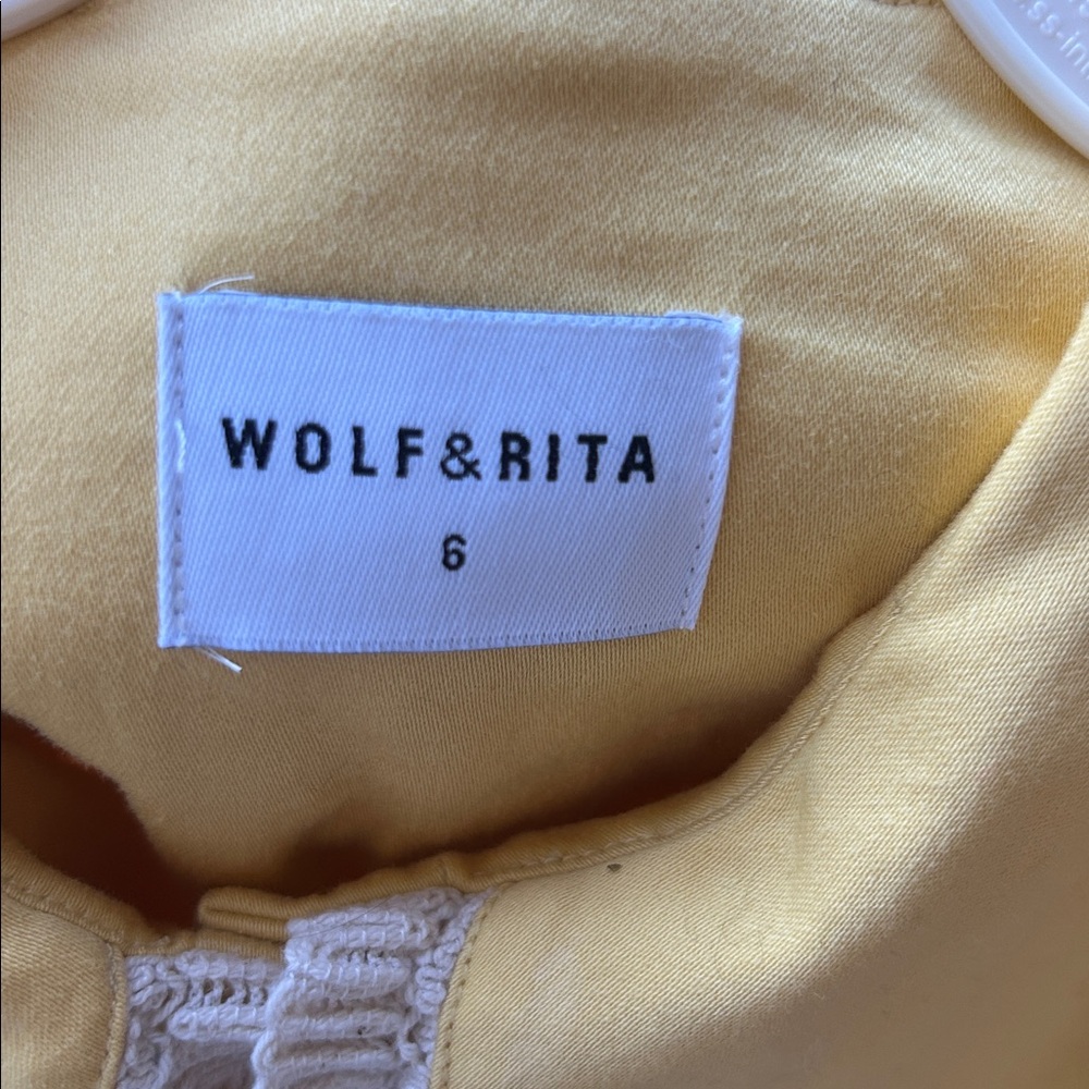 Wolf &Rita yellow Ruffled Collar Blouse - Picture 6 of 7